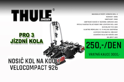 Nosič kol na tažné zařízení pro 3 kola